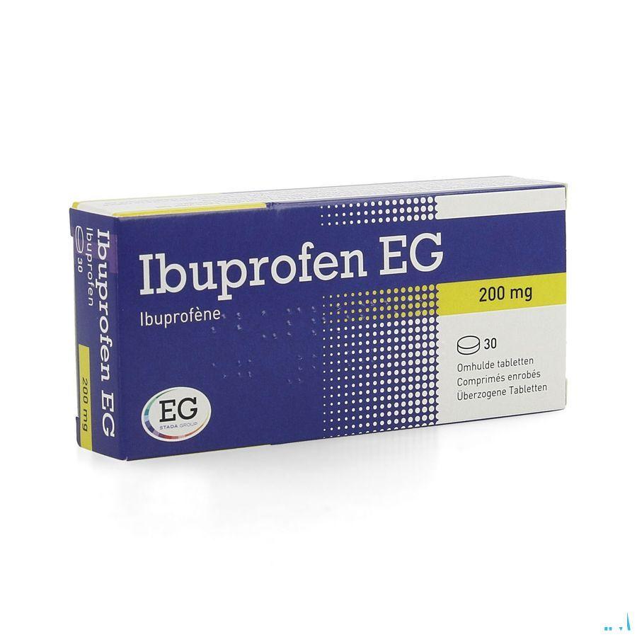 Ibuprofen EG 200 mg Omhulde Tabletten 30 X 200 mg  -  EG