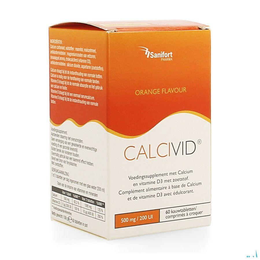 Calcivid 500 mg/200IEOrange Chew 60 