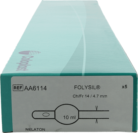 Folysil 2 Voies Nel Sil Cath 10  ml 41Cm Ch14 5  -  Coloplast
