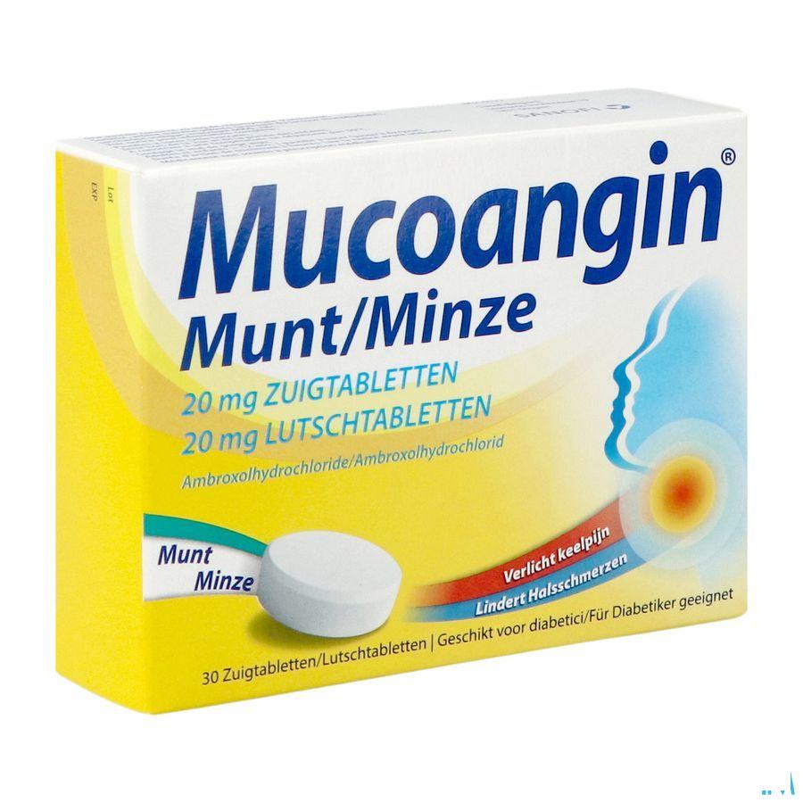 Mucoangin Menthe Pastille A Sucer 30x20 mg