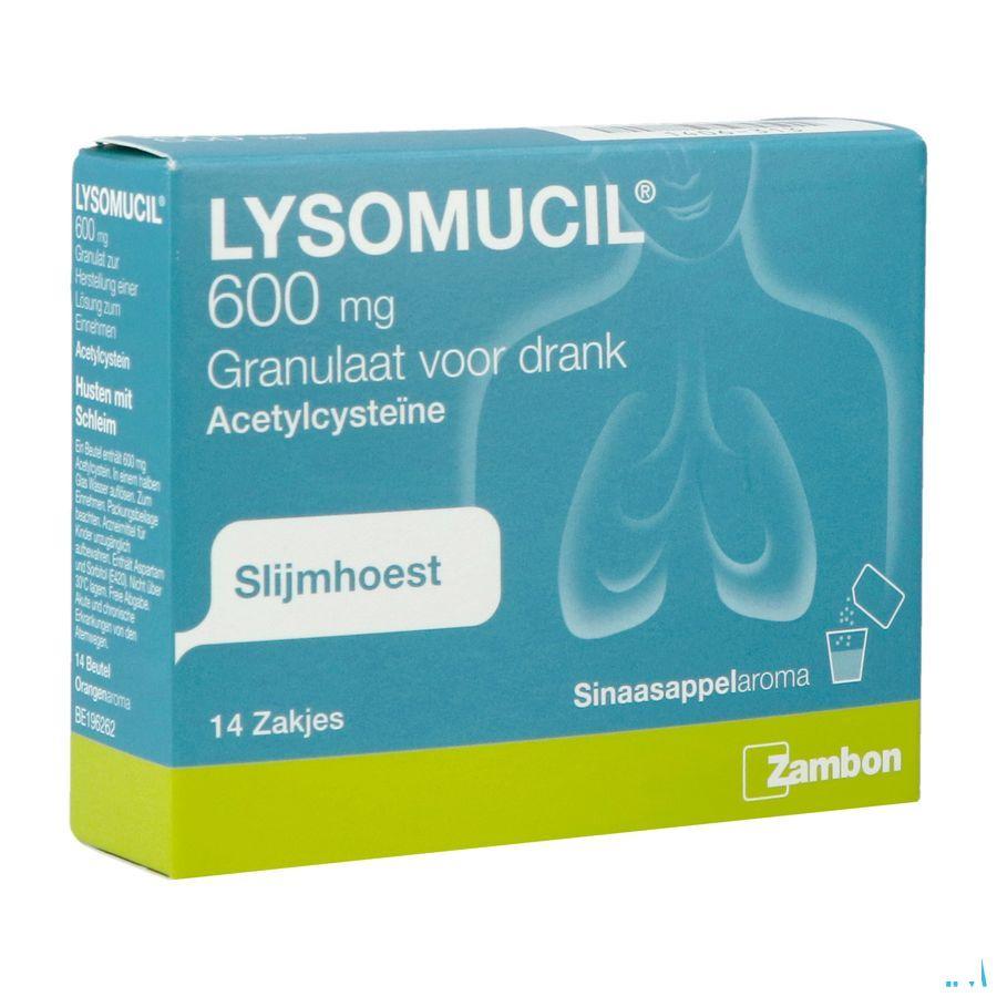 Lysomucil 600 Gran Zakjes 14 X 600 mg