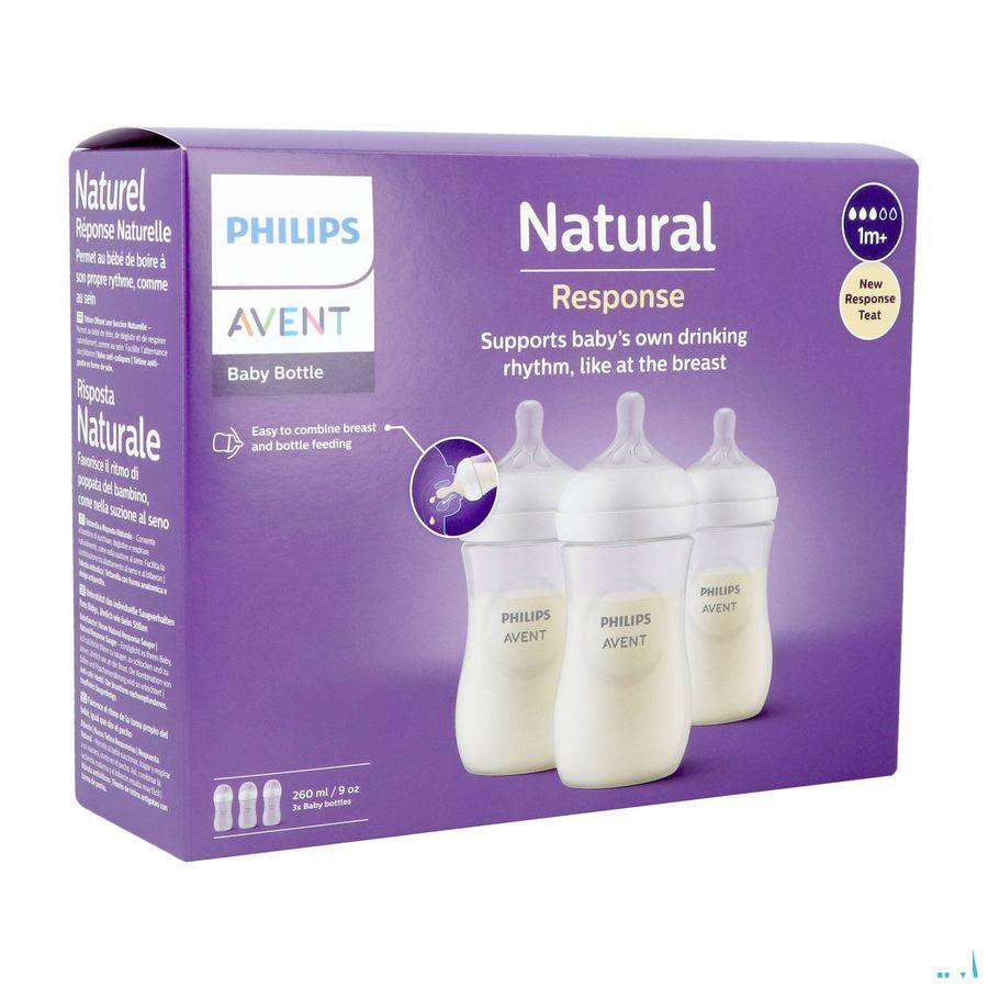 Philips Avent Natural 3.0 Zuigfles Trio 3 x 260 ml