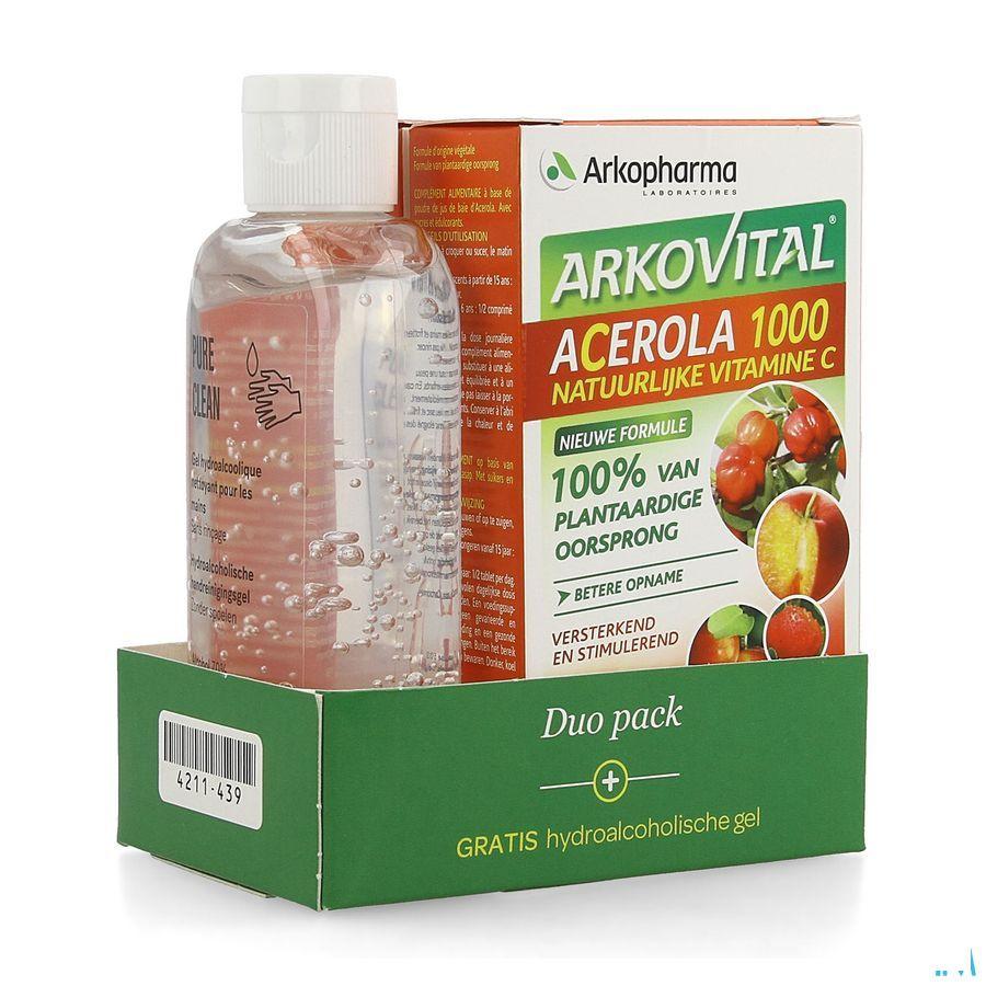 Arkovital Acerola Duopack Comp 60 +Gel Hydro 100 ml  -  Arkopharma