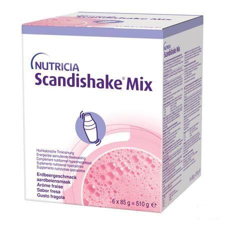 Scandishake Mix Aardbei Zakje 6X85G