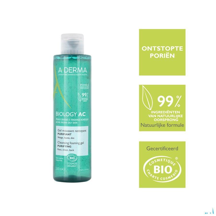 Aderma Biology Ac Zuiv. Schuim.Reinig.Gel 200 ml