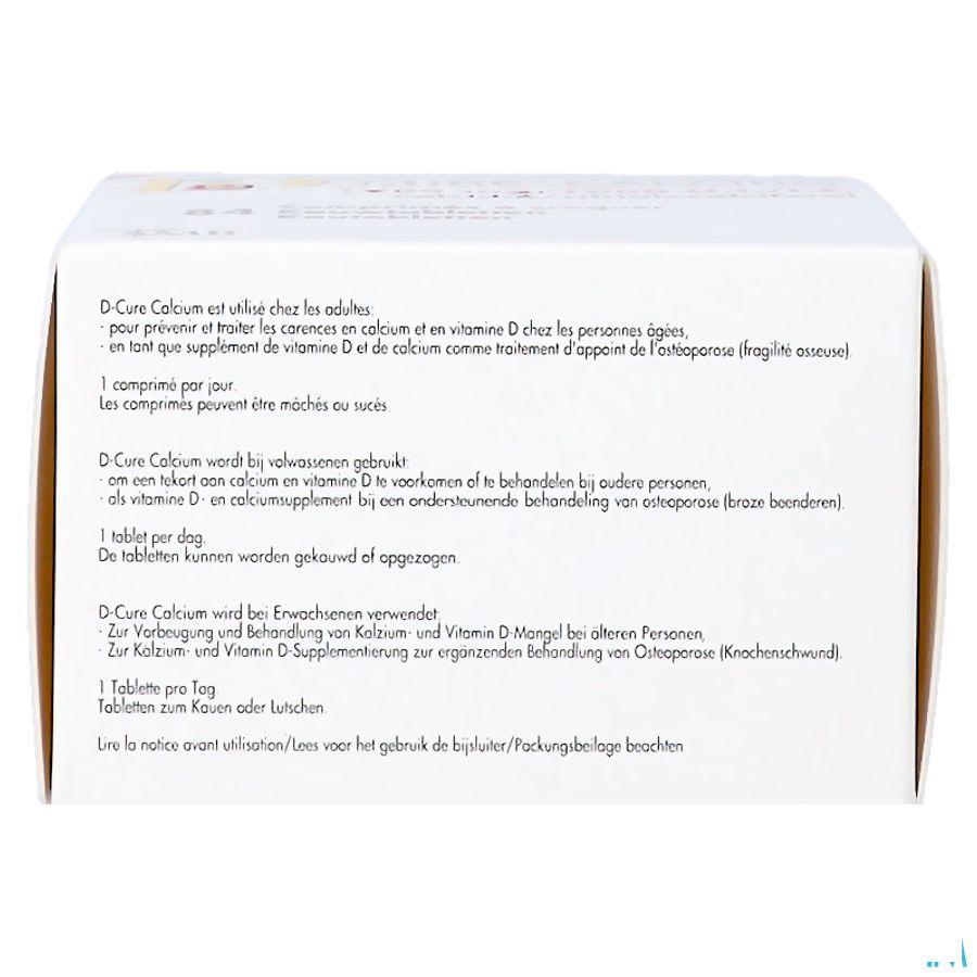D Cure Calcium 1000 mg/1000UI Kauwtabletten 84