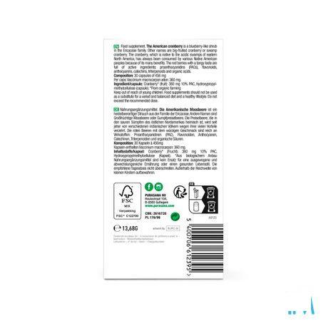Purasana Cranberry Bio Capsule 30