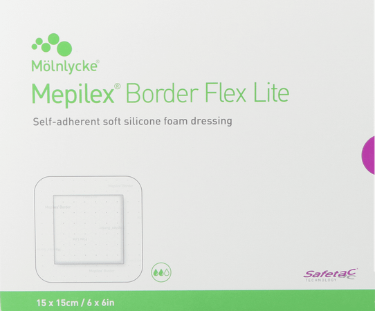 Mepilex Lite Dun Verband Sil Ster 15x15,00cm 5 284300  -  Molnlycke Healthcare