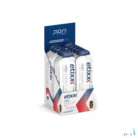 Etixx Double Carb Energy Gel Proline Peach 12 x 60 ml