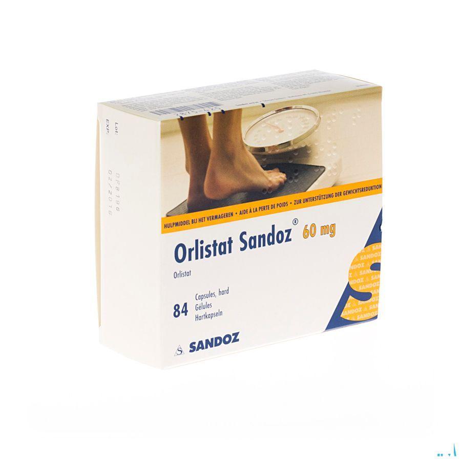 Orlistat Sandoz Harde Capsule 84 X 60 mg 