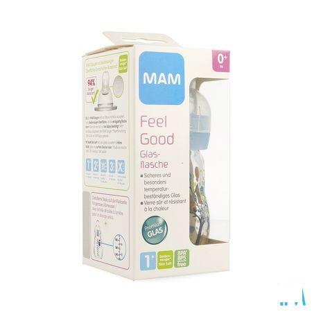 Mam Zuigfles Glas Feel Good 170 ml Jongen