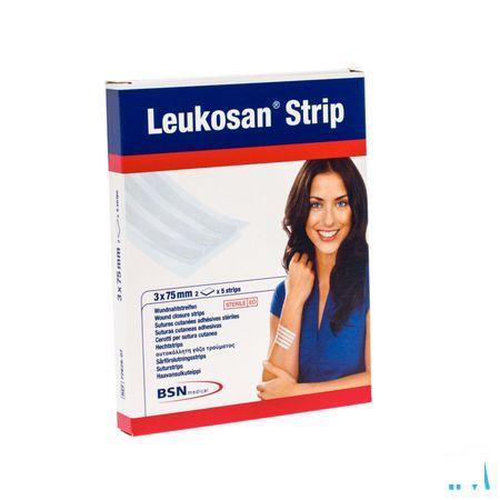 Leukosan Strip Ster 3X 75Mm Wit 2X 5 7262807