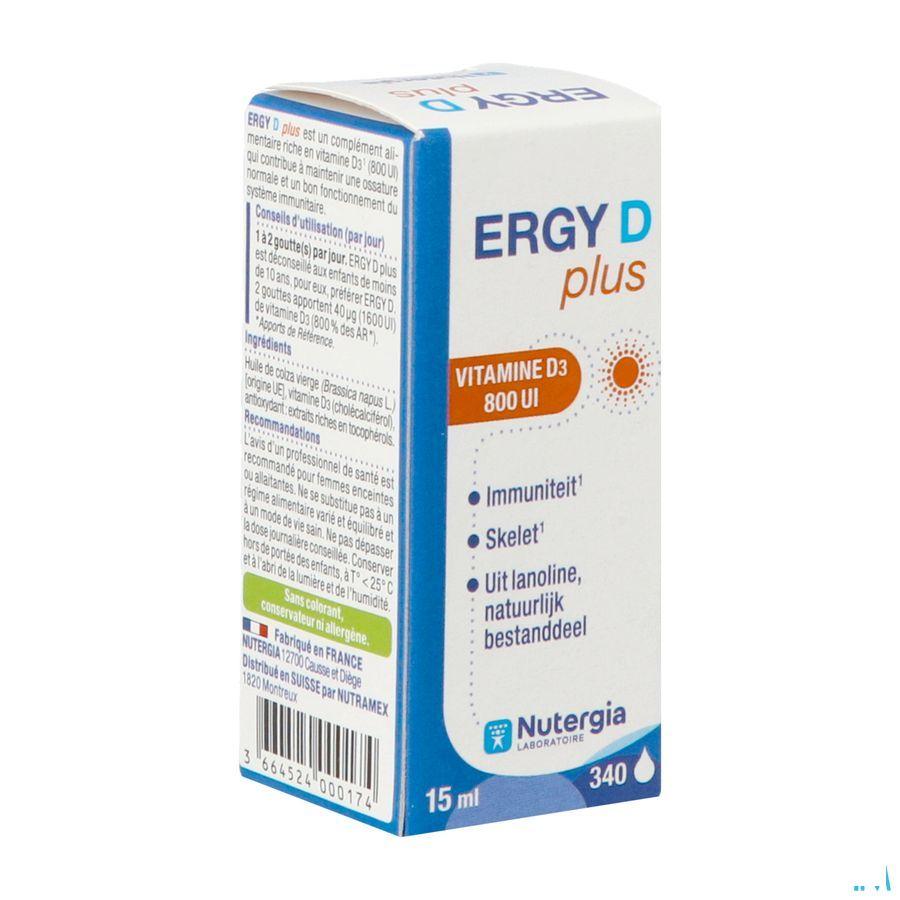 Ergy D Plus Flacon 15 ml  -  Lab. Nutergia