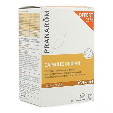 Pranacaps Bio Oregano Plus Caps 75  -  Pranarom