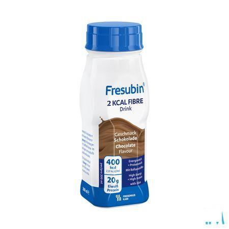 Fresubin 2 Kcal Fibre Drink 200 ml Chocolat/chocolade  -  Fresenius