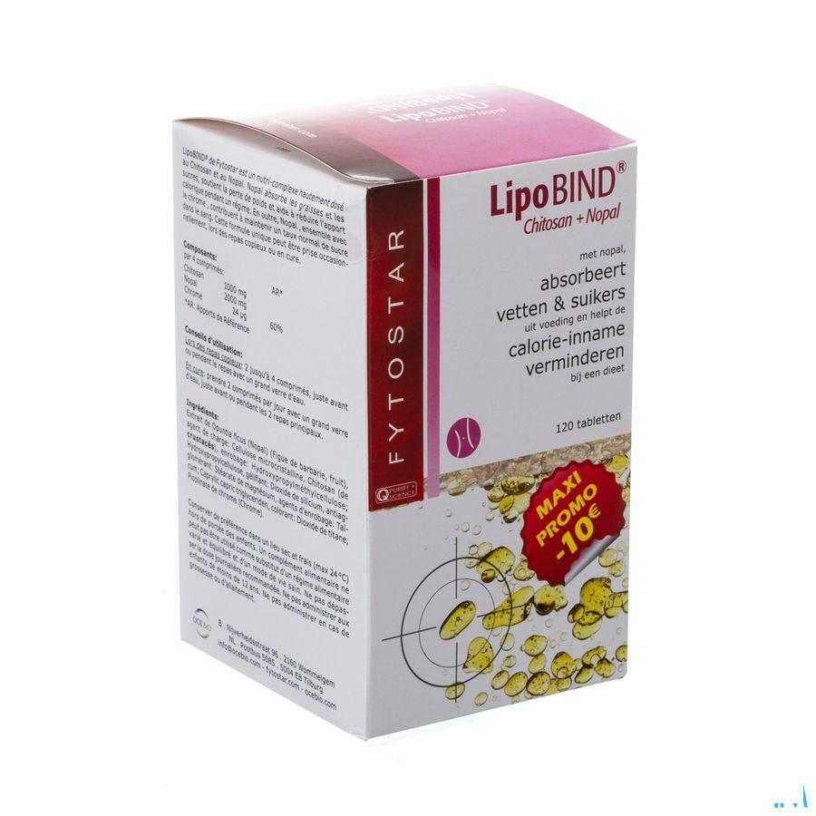 Fytostar Lipobind Chitosan Nopal Comprimes 120  -  Ocebio