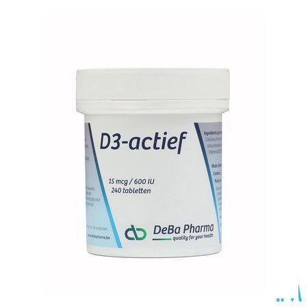 D3-actif Tabletten 240x15mcg  -  Deba Pharma