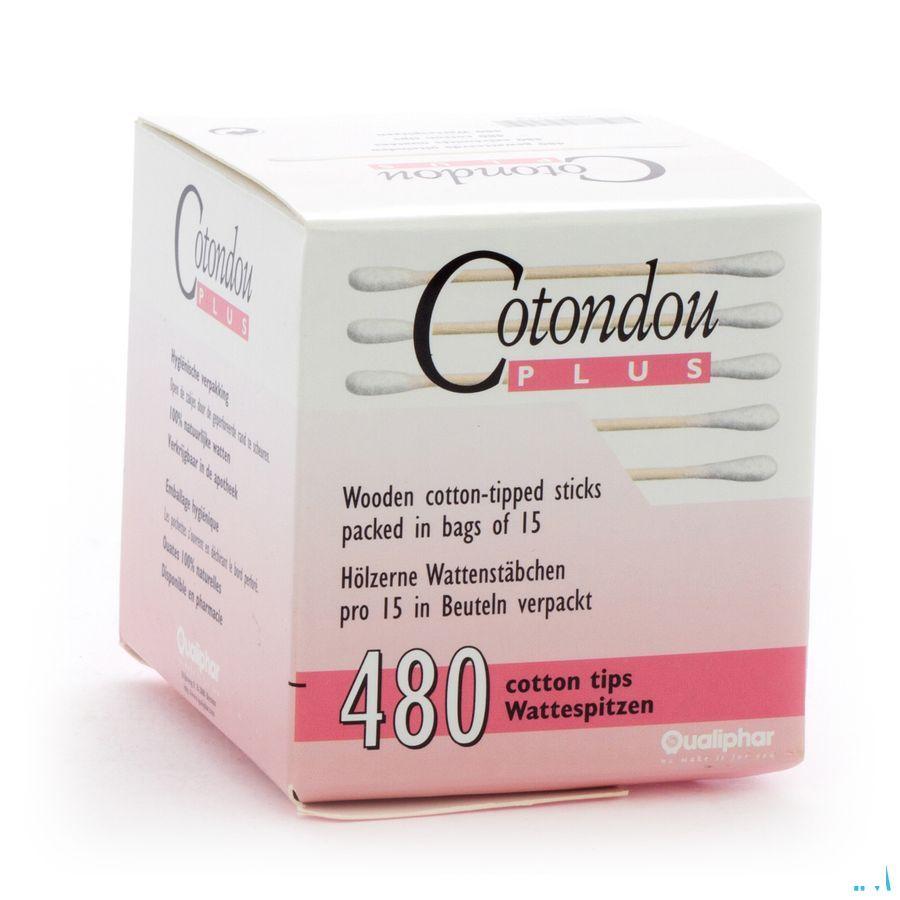 Cotondou Plus Wattestaafje Hout 240