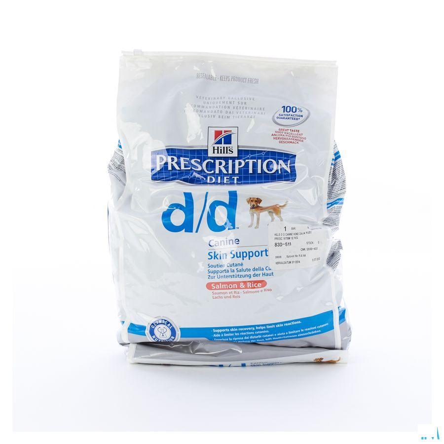 Hills Prescription diet Canine Dd Salm & rice 12kg 9321m 