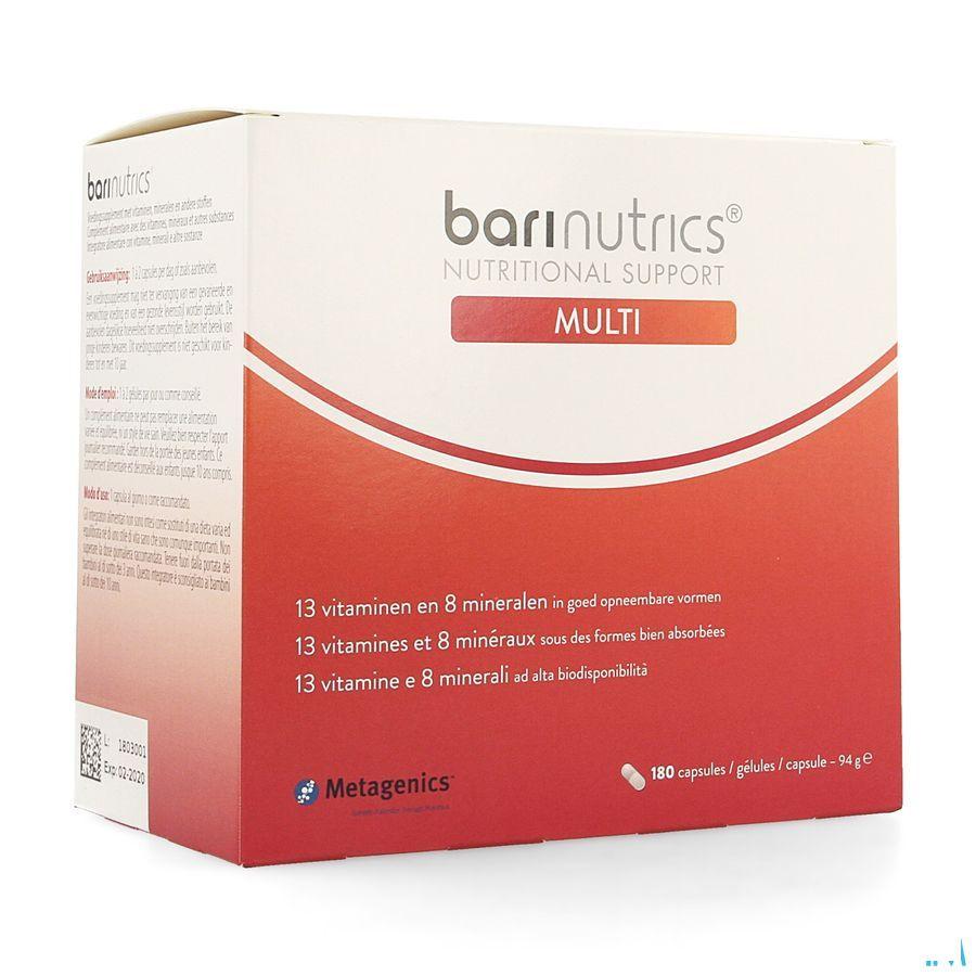 Barinutrics Multi Caps 180  -  Metagenics Belgium