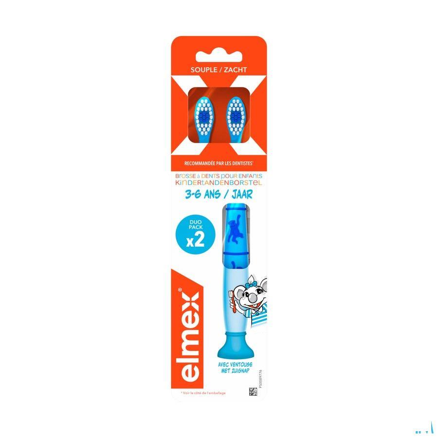 Elmex Brosse Dents Enfant 3-6A Souple Duopack