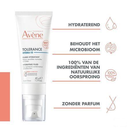 Avene Tolerance Hydra 10 Hydrataterend Fluide 40 ml  -  Avene