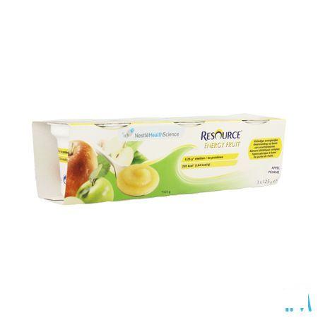 Resource Energy Fruit Pomme Cups 3x125 gr  -  Nestle