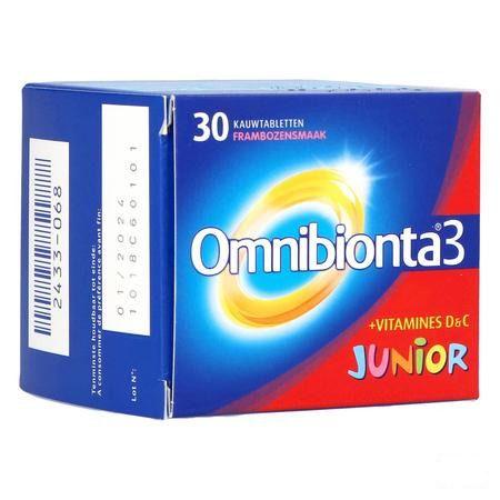 Omnibionta-3 Junior Framboise Comprimes à Croquer 30