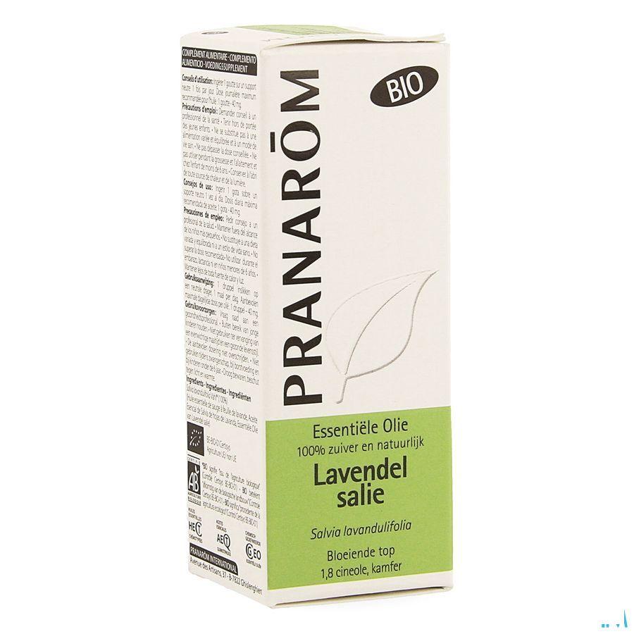 Salie Lavendelblad Bio Essentiele Olie 10 ml  -  Pranarom