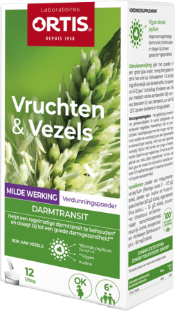 Ortis Vruchten & Vezels Milde Werking Sticks12X10 g