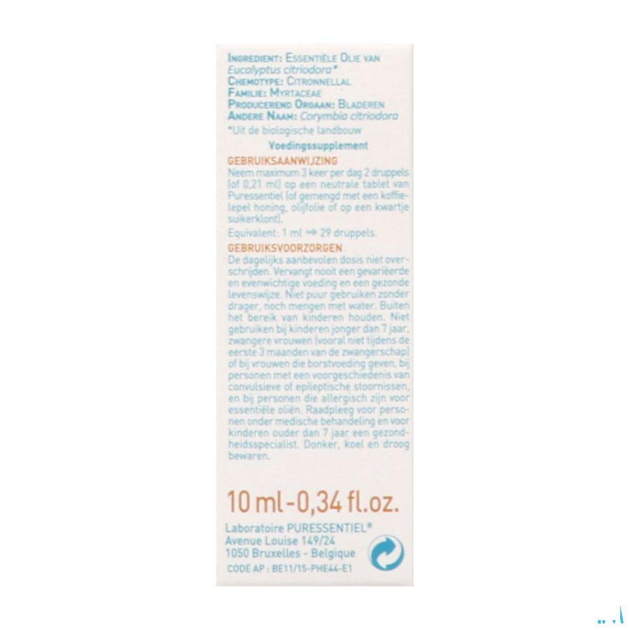 Puressentiel Eo Eucalyptus Citroen Bio Ess Ol.10 ml  -  Puressentiel