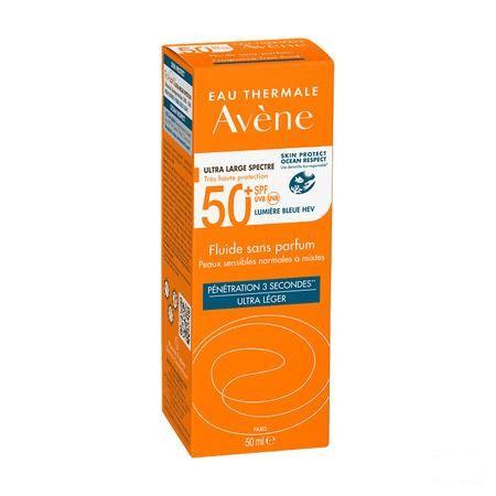 Avene Zon Ip50 + Fluide Zonder Parfum 50 ml  -  Avene