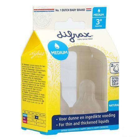Difrax Flessenspeen Natural Medium 672  -  Difrax