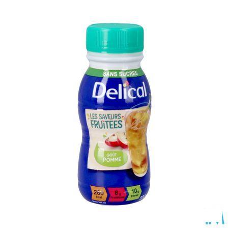 Delical Fruitdrink Z/Suiker Appel 4 x 200 ml