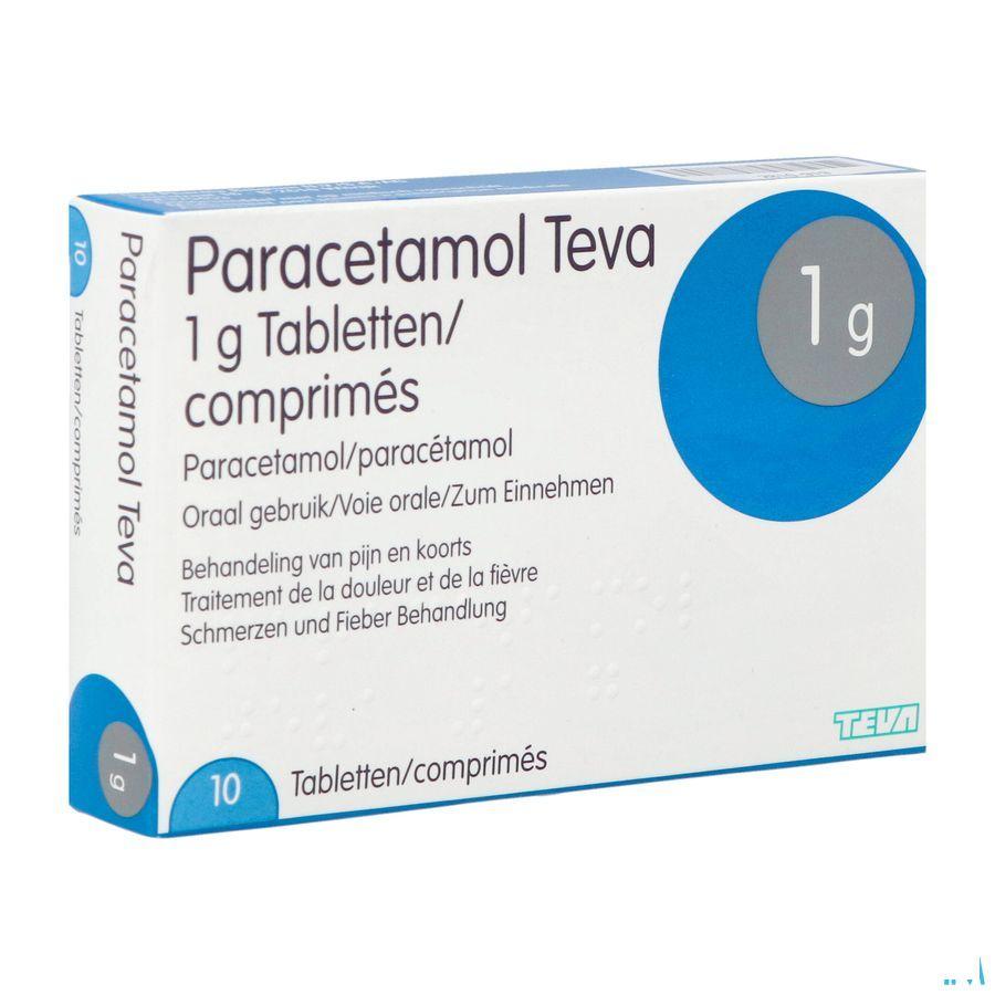 Paracetamol Teva 1 gr Comprimes 10 X 1 gr Blister 