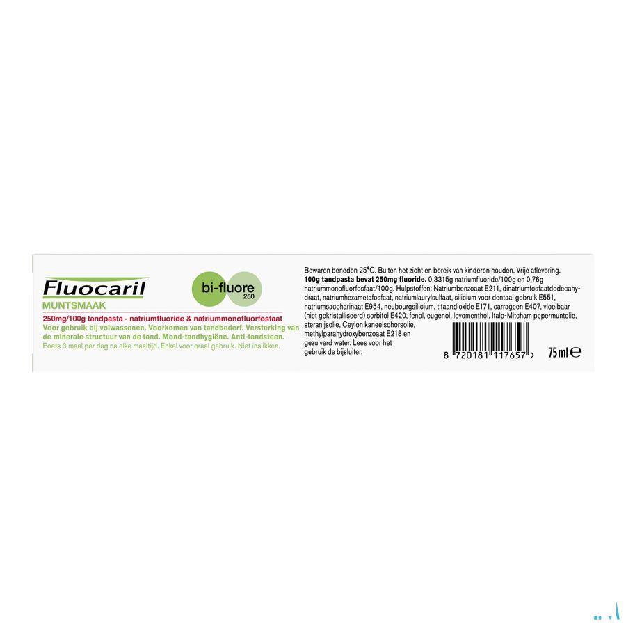 Fluocaril Bi-Fluor 250 Dentif.Ment.250 mg/100 g 75 ml