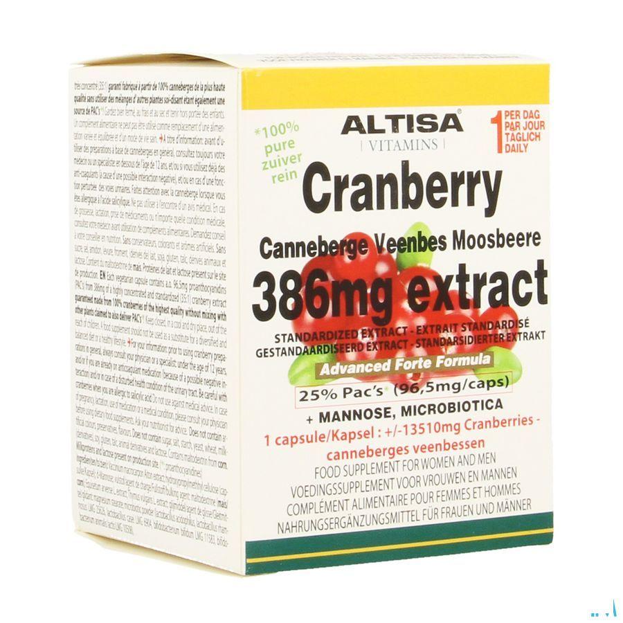 Altisa Cranberry Extract + mannose Adv.plus V-Capsule45  -  Dieximport