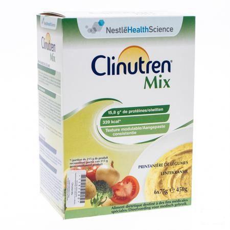 Clinutren Mix Groene Groenten Zakje 6x75 gr  -  Nestle