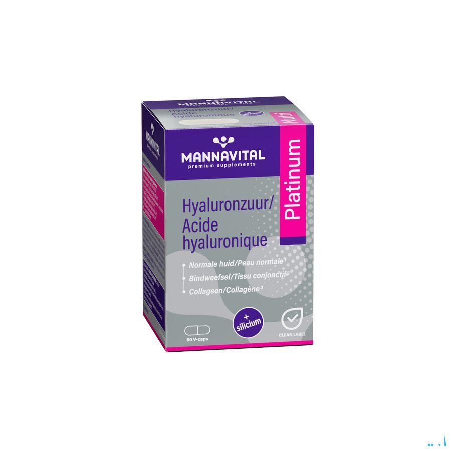 Mannavital Hyaluronzuur Platinum V-Caps 60