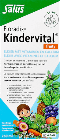 Floradix Kindervital Fruity 250 ml  -  Ocebio