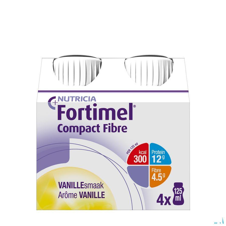 Fortimel Compact Fibre Vanille 4x125 ml  -  Nutricia