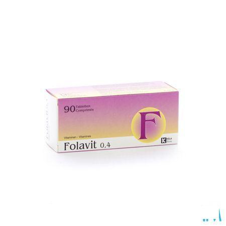 Folavit 0,4 mg Comprimes 90 X 0,4 mg 3761517  -  Kela Pharma