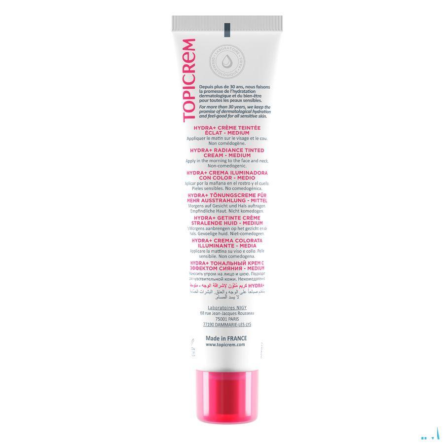 Topicrem Hydra+ Getinte Cr Eclat Medium 40 ml