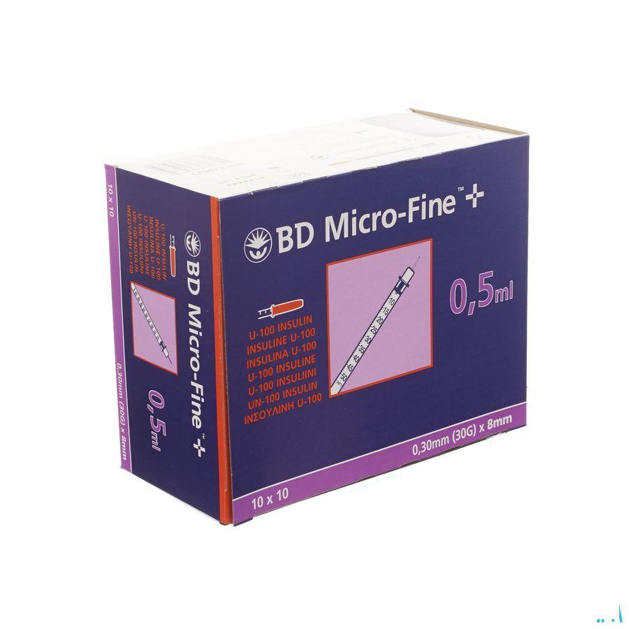 Bd Microfine+ Ser.Ins. 0,5  ml 30G 8,0Mm 100 324825