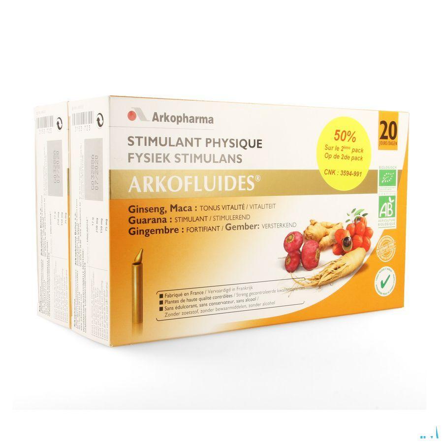 Arkofluide Stimulans Fysiek Intellect. Duo Ud 2x20  -  Arkopharma