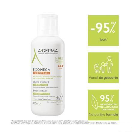 Aderma Exomega Control Baume Emollient 400 ml  -  Aderma