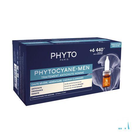 Phytocyane Men Trait. Chute Progr. Fioles 12X3,5ml