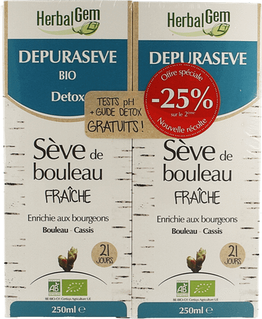 Herbalgem Depuraseve Duo Bio 2x250 ml Fr  -  Herbalgem