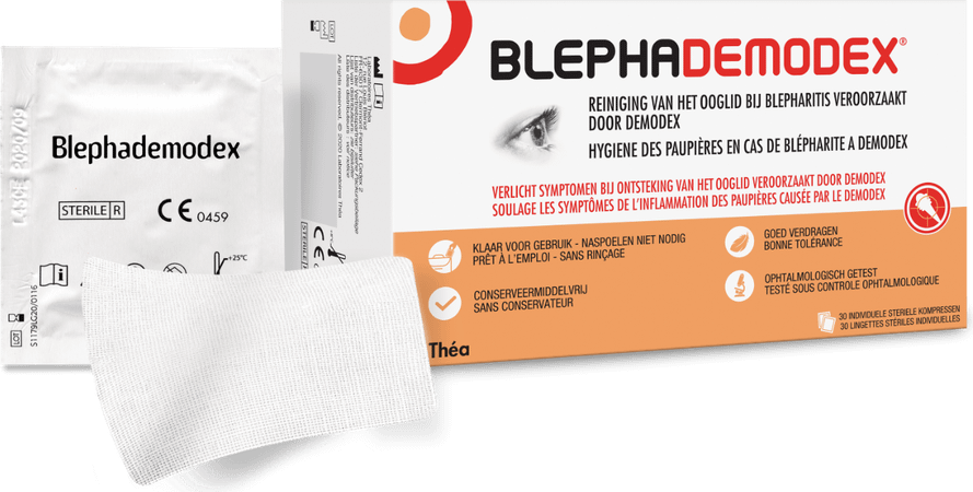 Blephademodex Compresse Nettoyante Yeux 30 