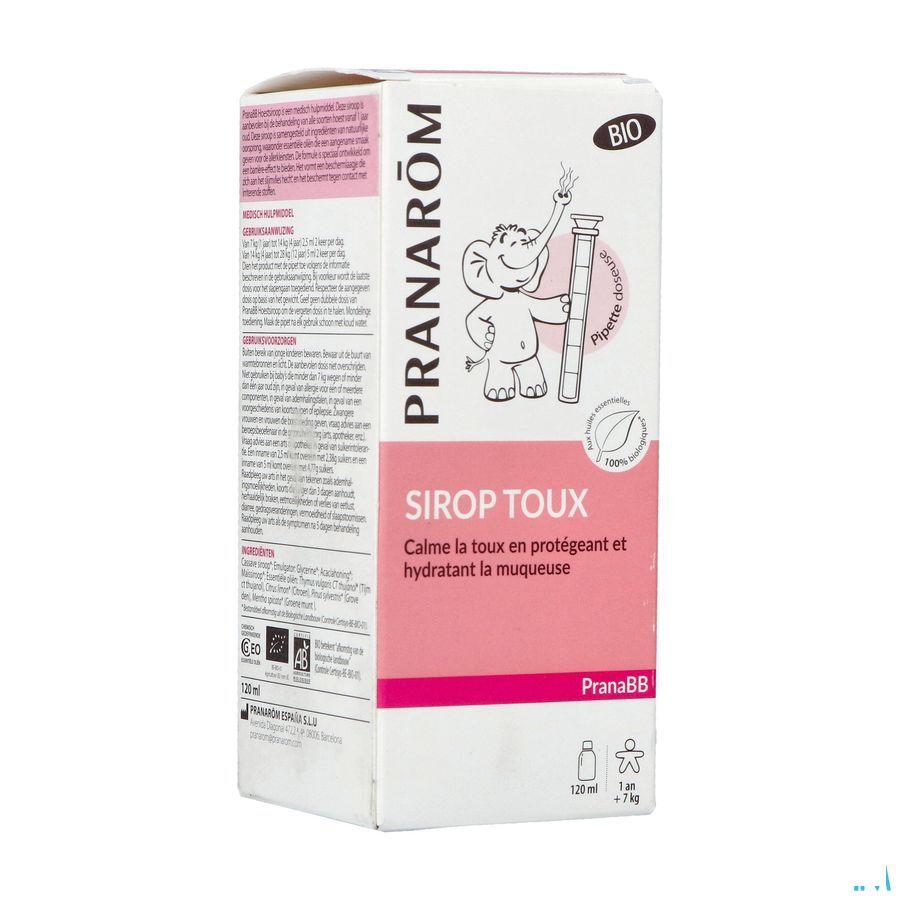 Pranabb Keelsiroop Bio Droge Hoest 100ml  -  Pranarom